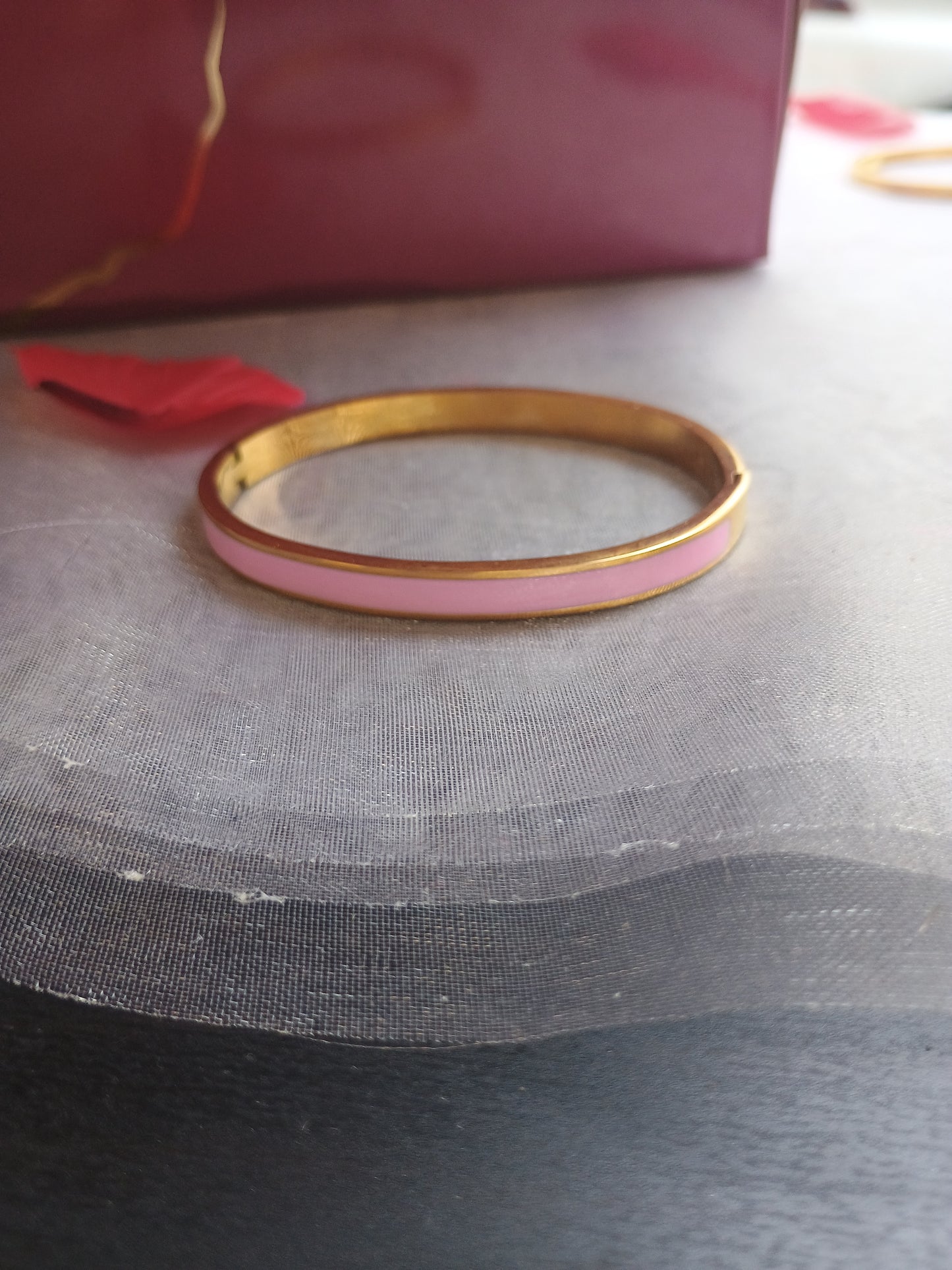 Bracelet acier inoxydable rose