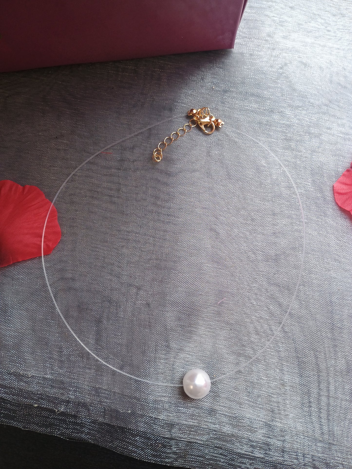 Collier ras de cou perle