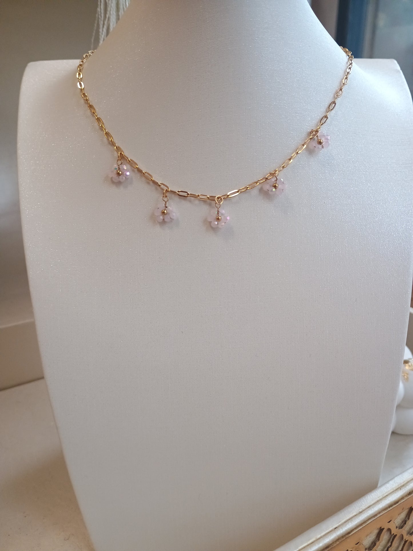 Collier rosa