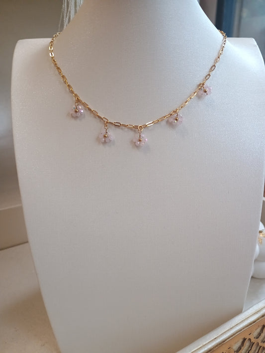 Collier rosa