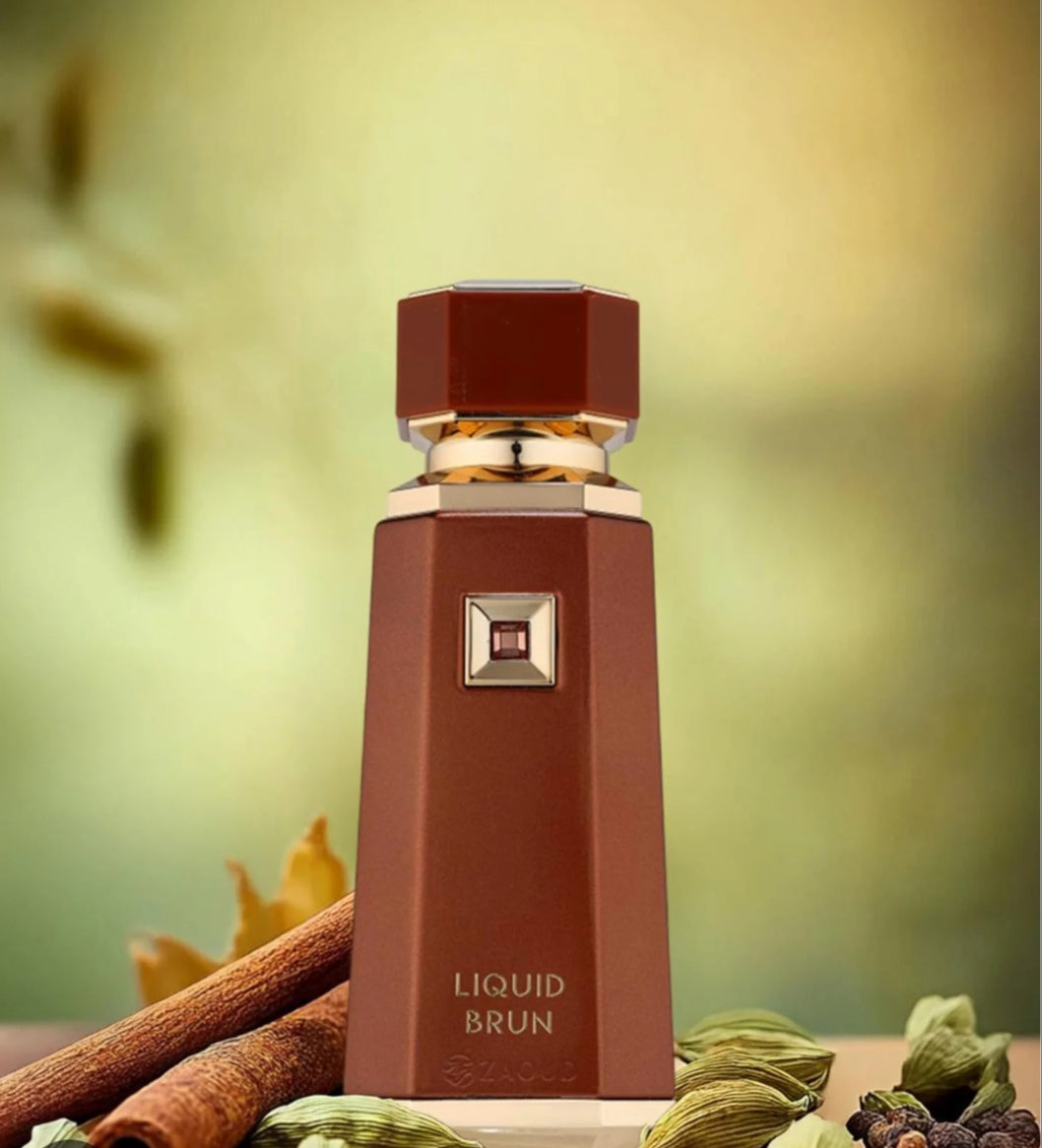Brown liquid
